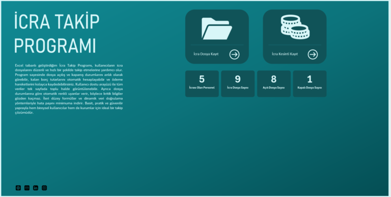 Excel İcra Takip Programı
